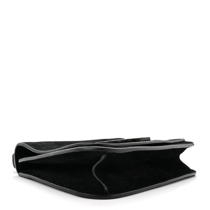 Saint Laurent Suede Small Spontini Saddle Bag Black 5 of 13
