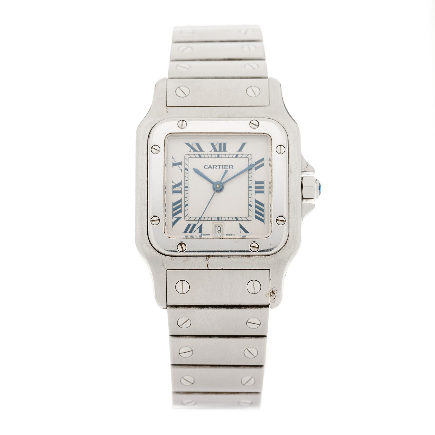 Cartier Stainless Steel 29mm Santos De Cartier Galbee Quartz Watch 1 of 5