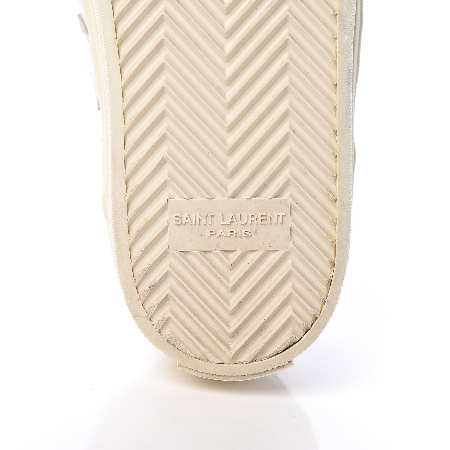 Saint Laurent Calfskin Star Court Sneakers 37.5 White Argent 8 of 11