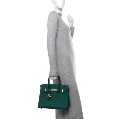 Hermes Togo Birkin 30 Malachite 2 of 12