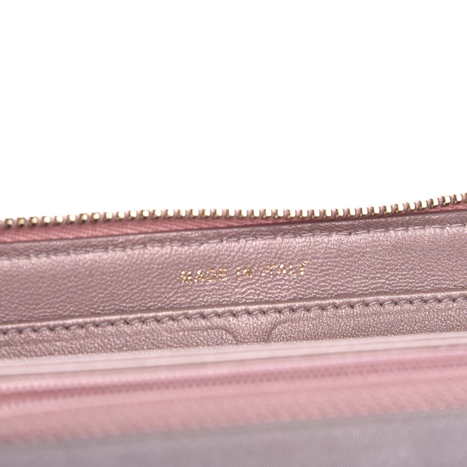 Chanel Metallic Lizard Large Gusset Zip Around Wallet Light Purple 7 of 9