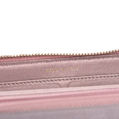 Chanel Metallic Lizard Large Gusset Zip Around Wallet Light Purple 7 of 9