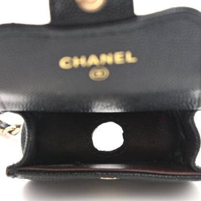 Chanel Caviar Quilted Airpods Pro Case Black 5 of 8