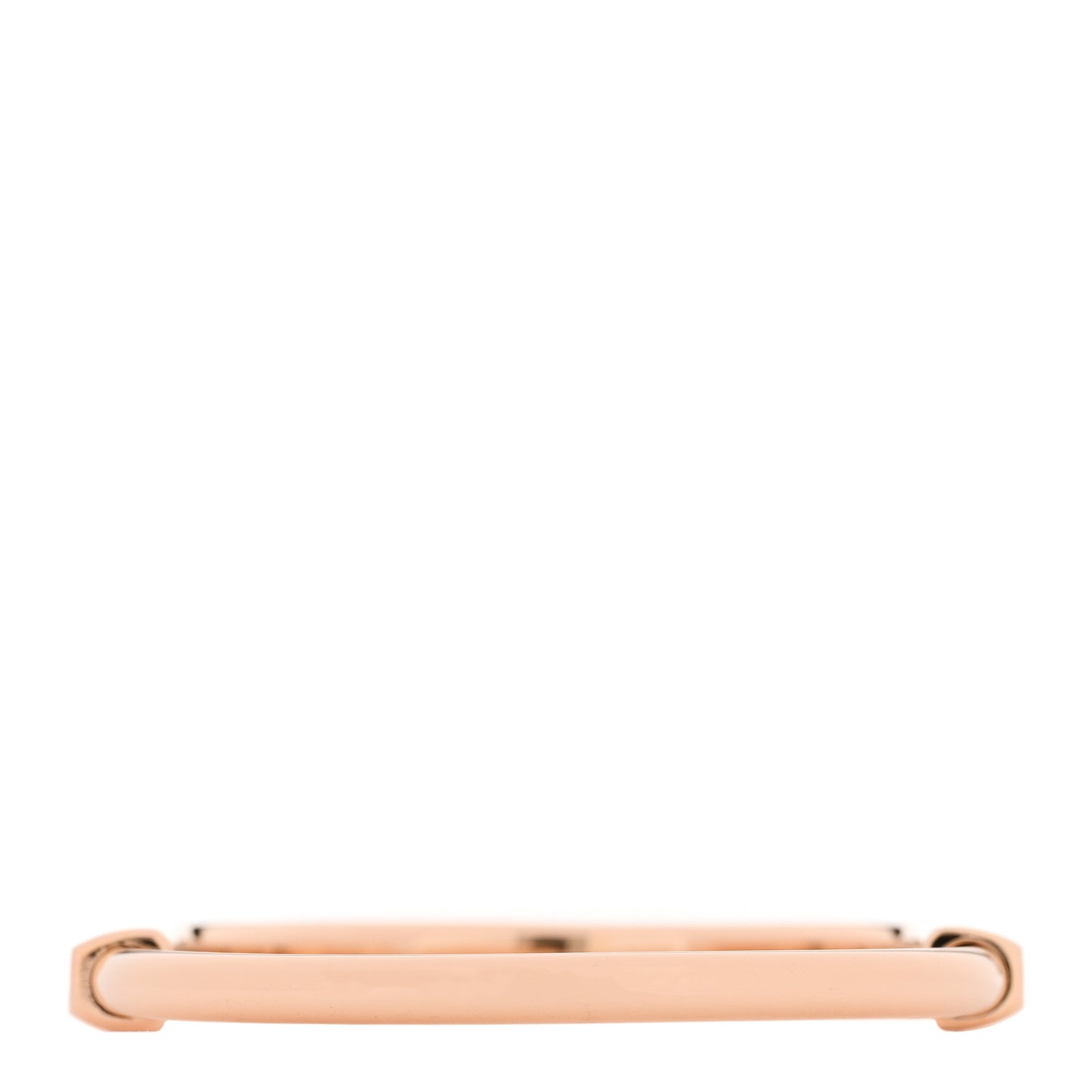 18K Rose Gold Diamond Tiffany Lock Bangle Bracelet