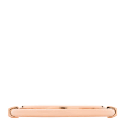 Tiffany 18K Rose Gold Diamond Tiffany Lock Bangle Bracelet 2 of 4