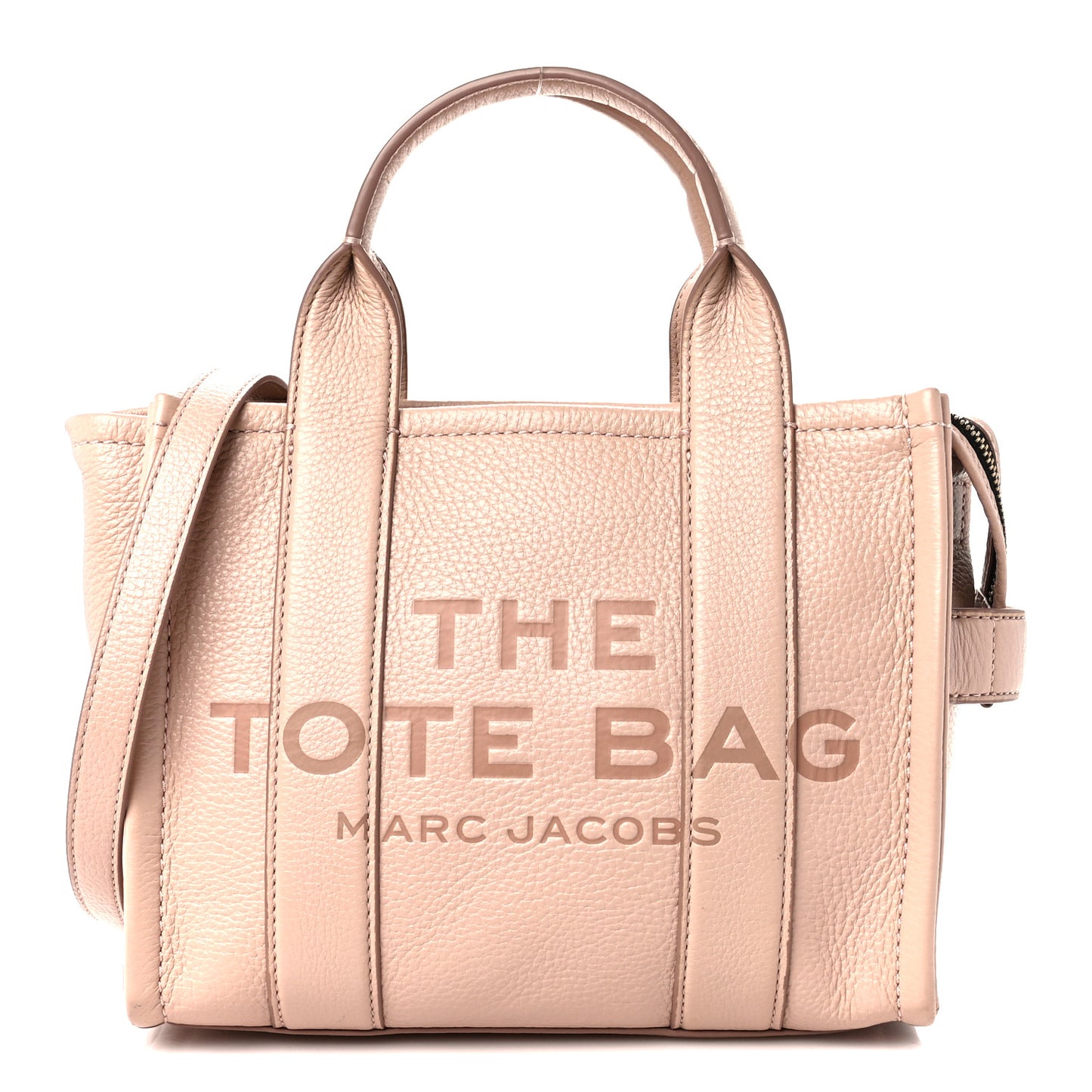 Grained Calfskin Small The Tote Bag Rose Dust