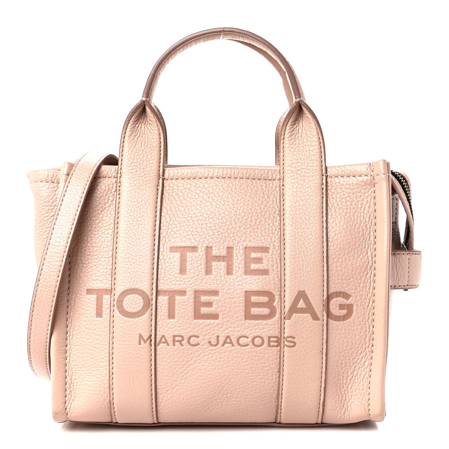 Marc Jacobs Grained Calfskin Small The Tote Bag Rose Dust 1 of 12