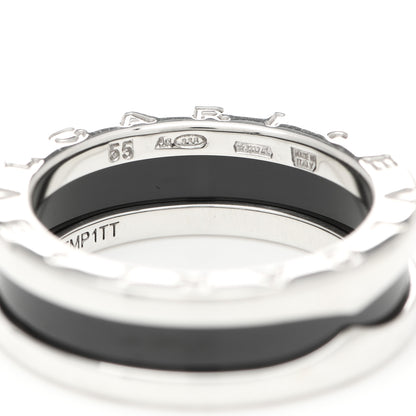 Bulgari Sterling Silver Ceramic Save The Children One-Band Ring 55 7.25 5 of 8