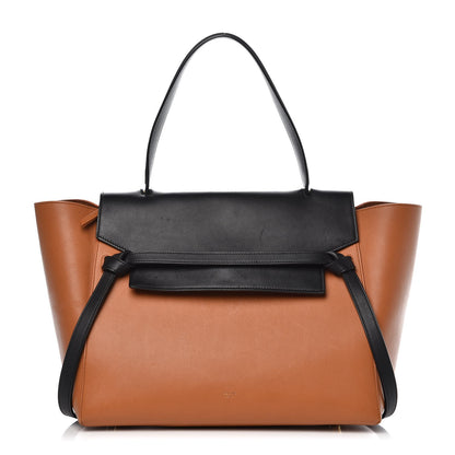 Celine Smooth Calfskin Small Bi-Color Belt Bag Tan 1 of 14