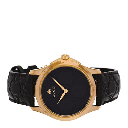 Gucci Stainless Steel Calfskin 38mm G-Timeless Quartz Watch Brown 2 of 5
