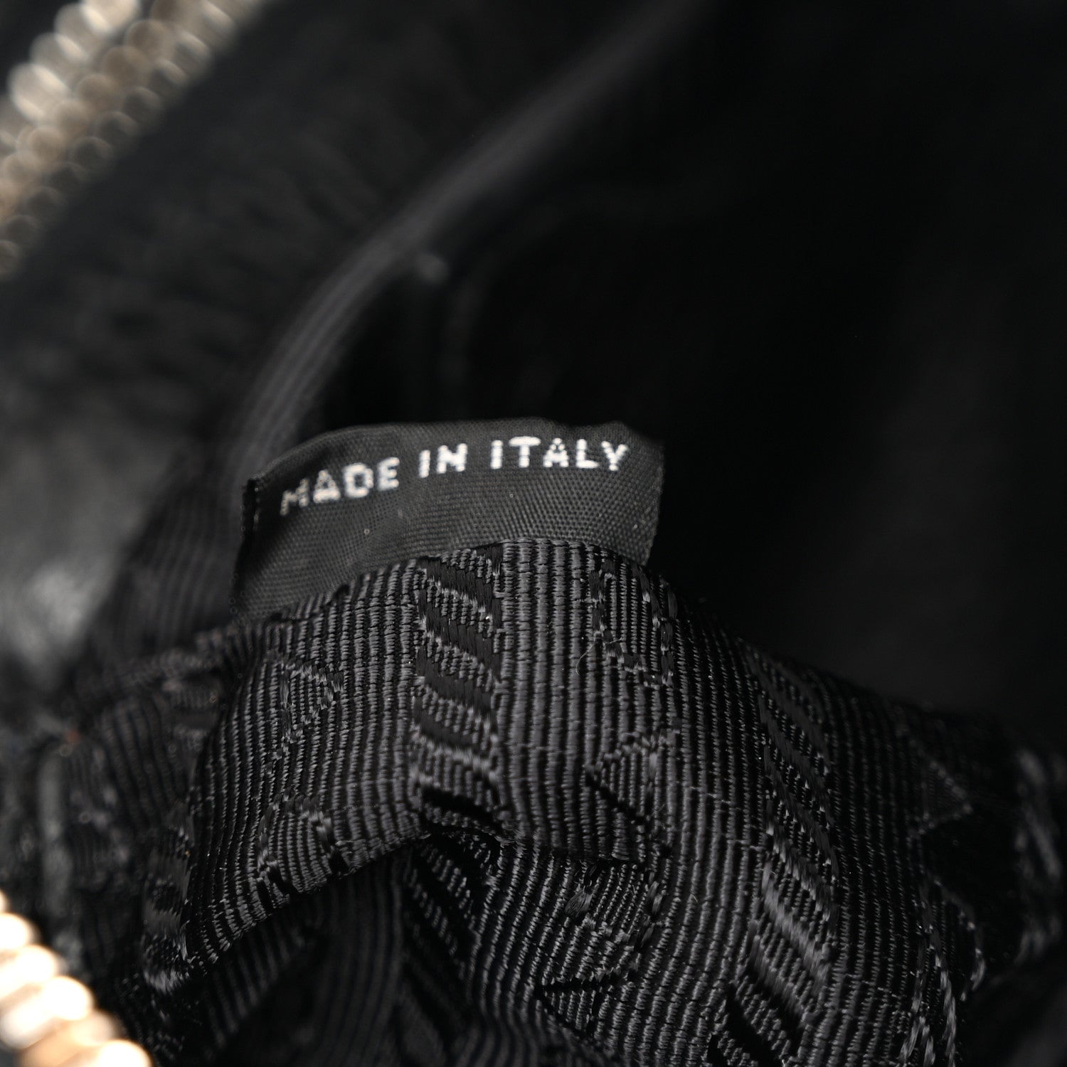 Prada Vitello Daino Soft Zippered Shoulder Bag Black 7 of 11