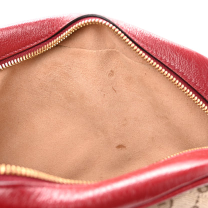 Gucci Monogram Azalea Calfskin Matelasse Diagonal Small GG Marmont Chain Shoulder Bag Beige Ebony New Cherry Red 11 of 11