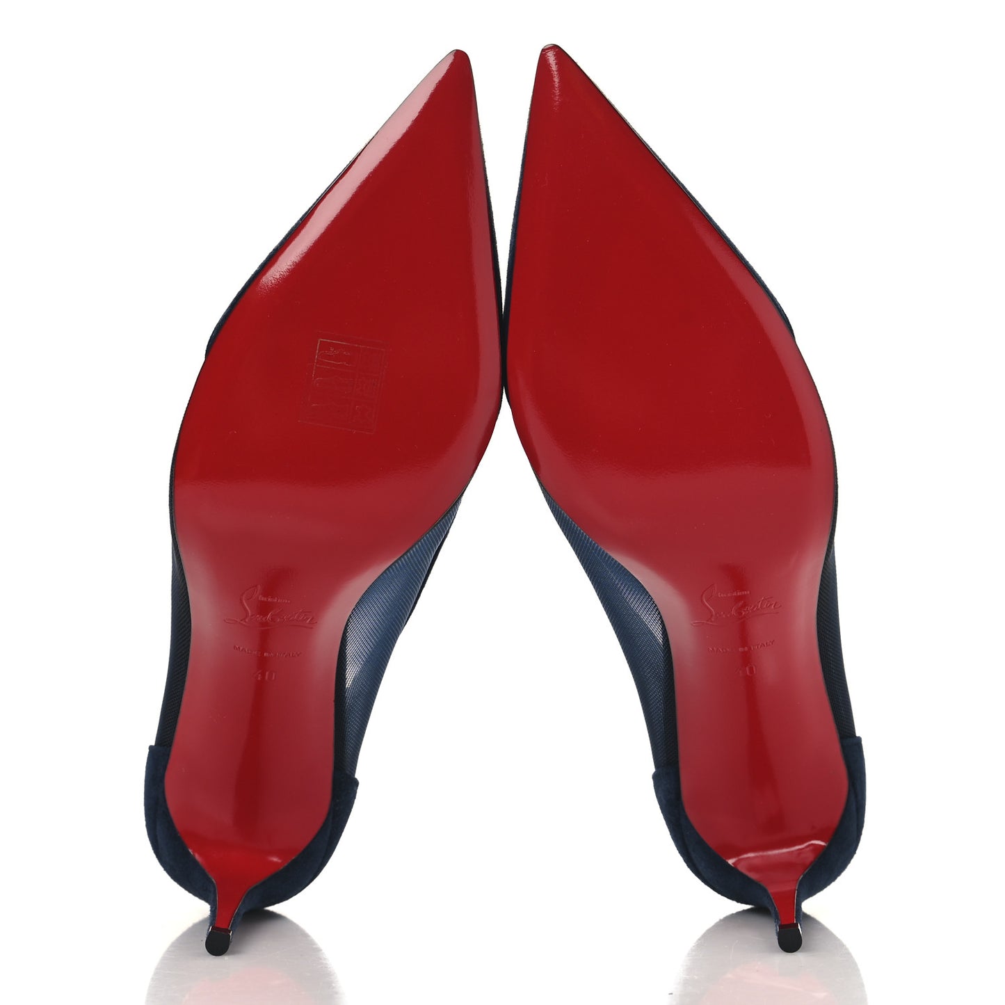 Veau Velours Rete Galativi 100 Pumps 40 Navy