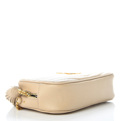 Saint Laurent Grain De Poudre Matelasse Monogram Mini Lou Camera Bag New Powder 4 of 9