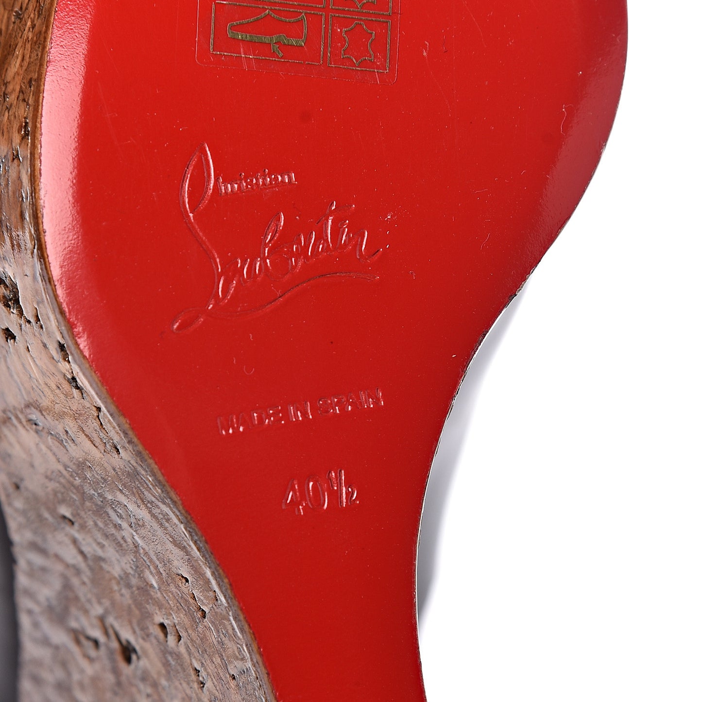 Patent Cork Une Plume 140 Wedges 40.5 Burgundy