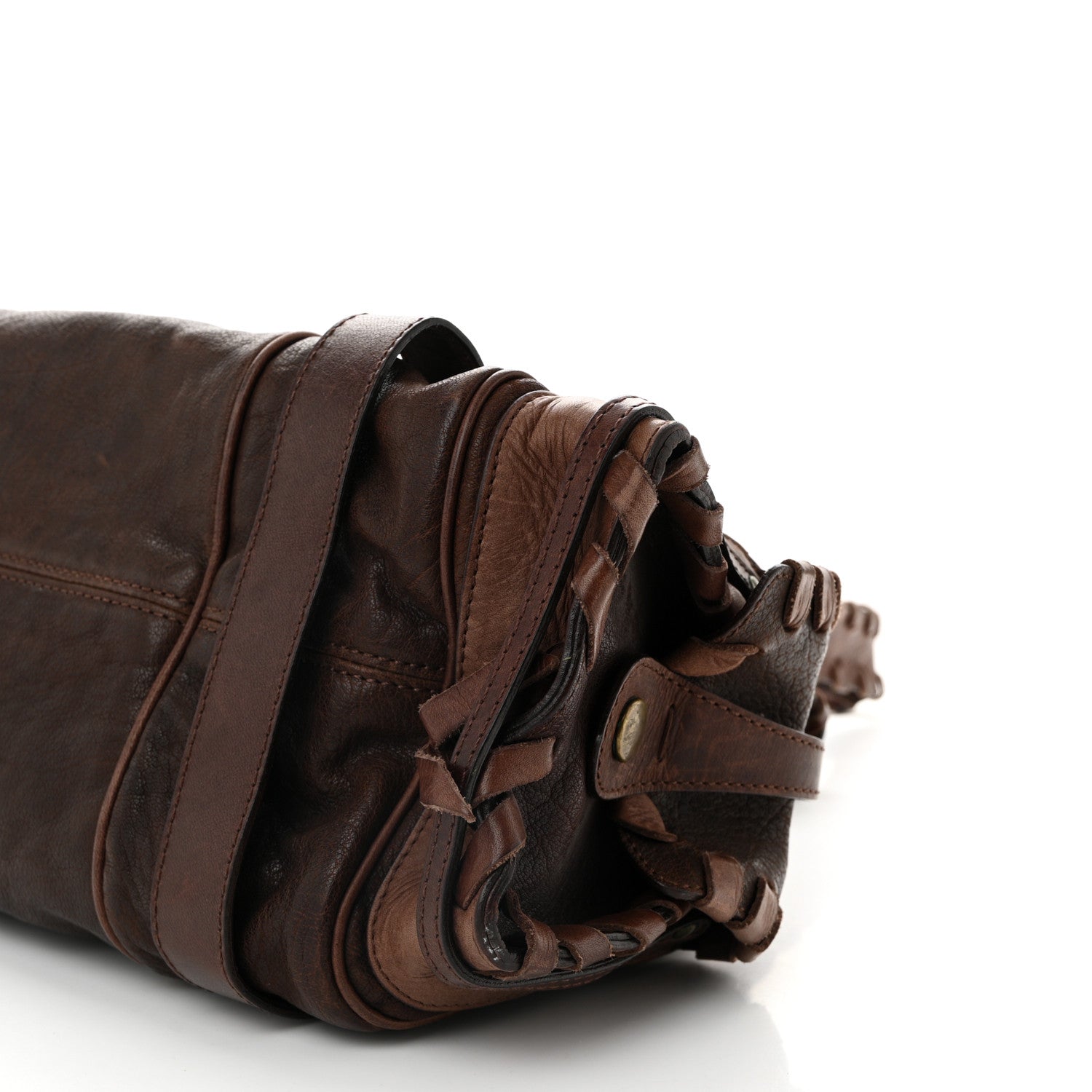 Chloe Calfskin Silverado Shoulder Bag Chocolate 1746226 – FASHIONPHILE