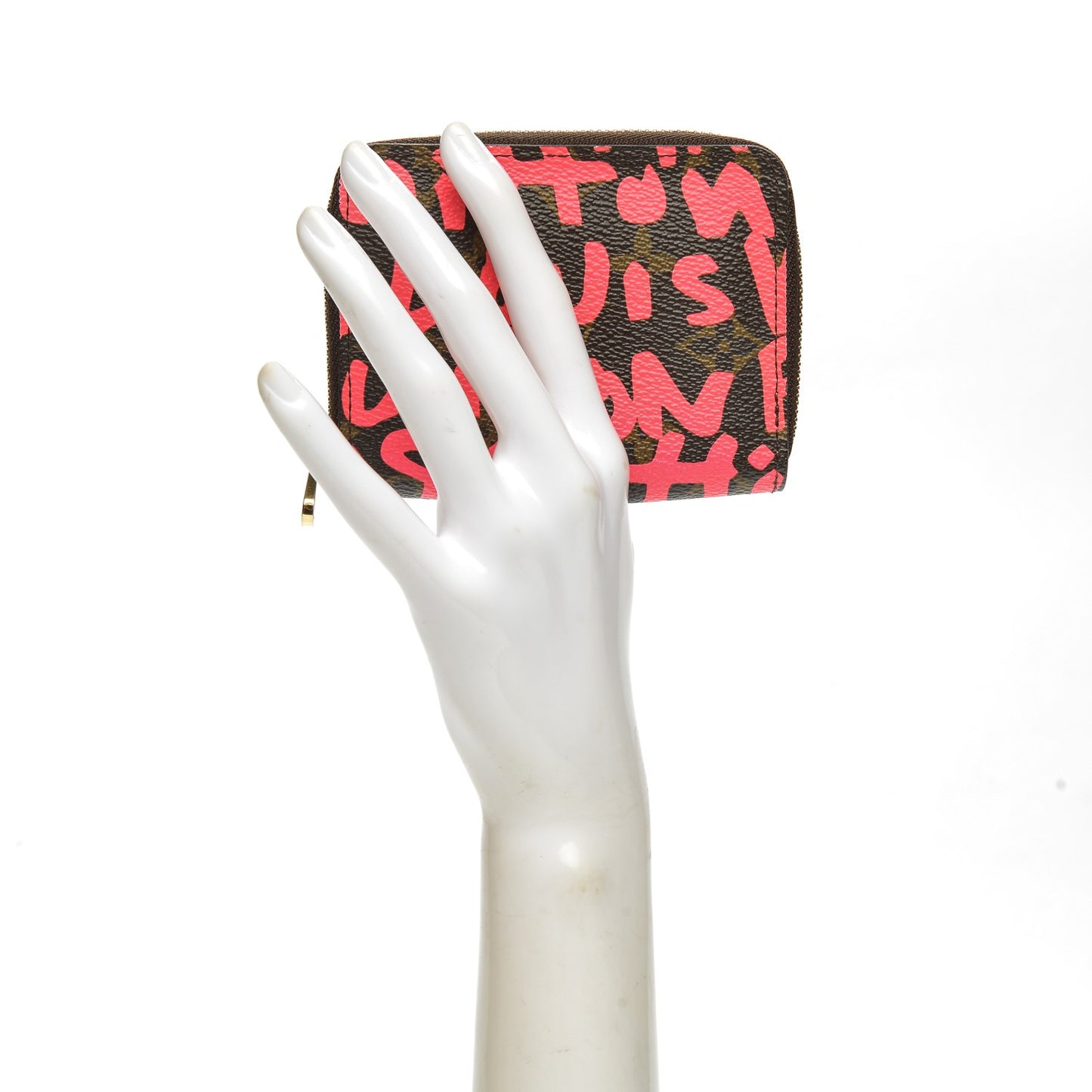 Monogram Graffiti Zippy Coin Purse Fuchsia