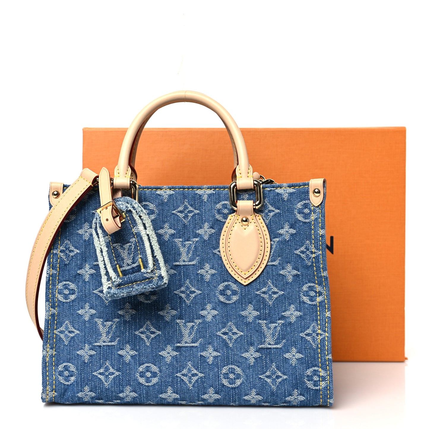 Monogram Denim Onthego PM Blue