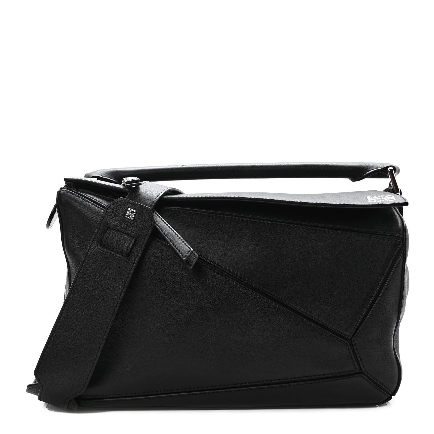 Loewe Calfskin Medium Puzzle Bag Black 1 of 12