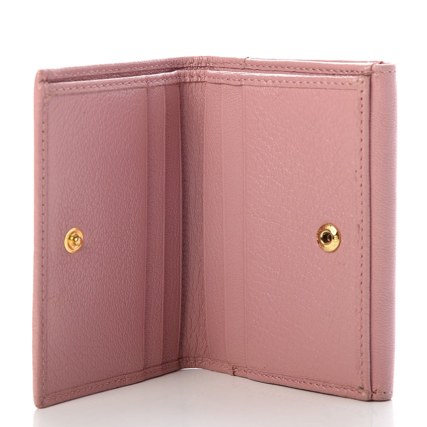 Goatskin Madras Flap Wallet Rosa