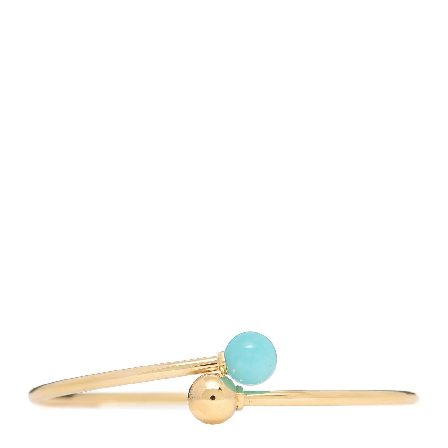 18K Yellow Gold Amazonite 8mm HardWear Ball Bypass Bracelet