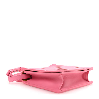 Bottega Veneta Lambskin Maxi Intrecciato Mini Cassette Crossbody Bag Pink 4 of 9