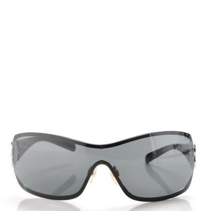 Chanel Swarovski Crystal Camellia CC Sunglasses 4164-B Black 2 of 7