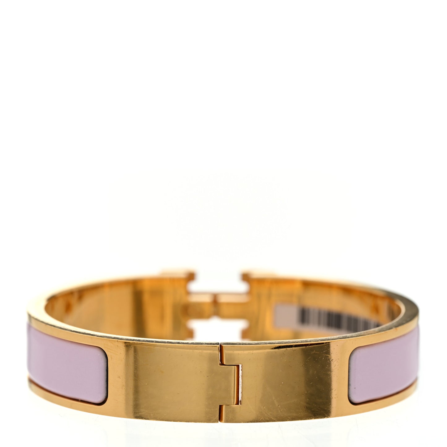 Enamel Narrow Clic Clac H Bracelet PM Rose Dragee