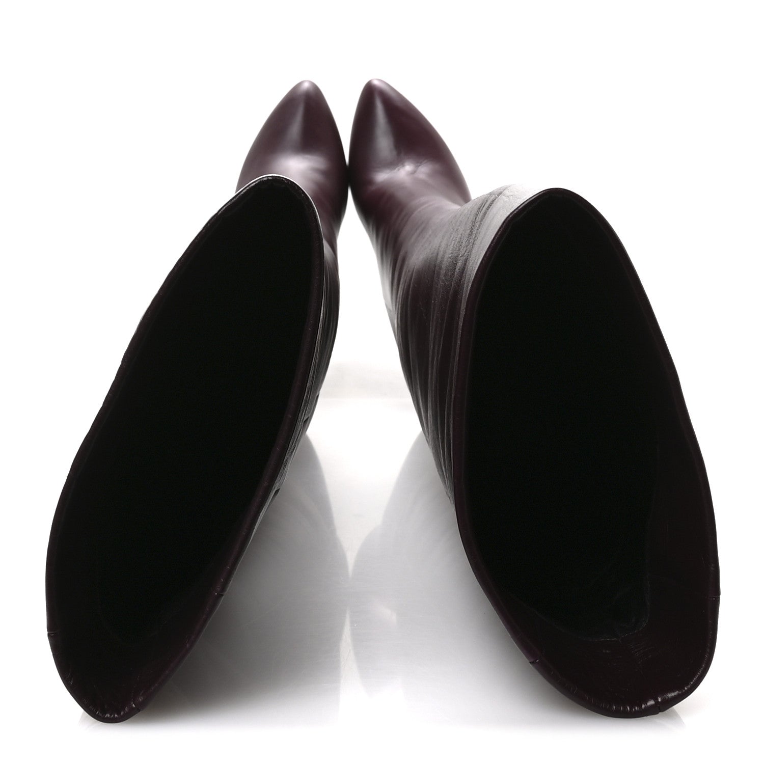 Saint Laurent Calfskin Kiki 110mm Over The Knee Boots 36.5 Dark