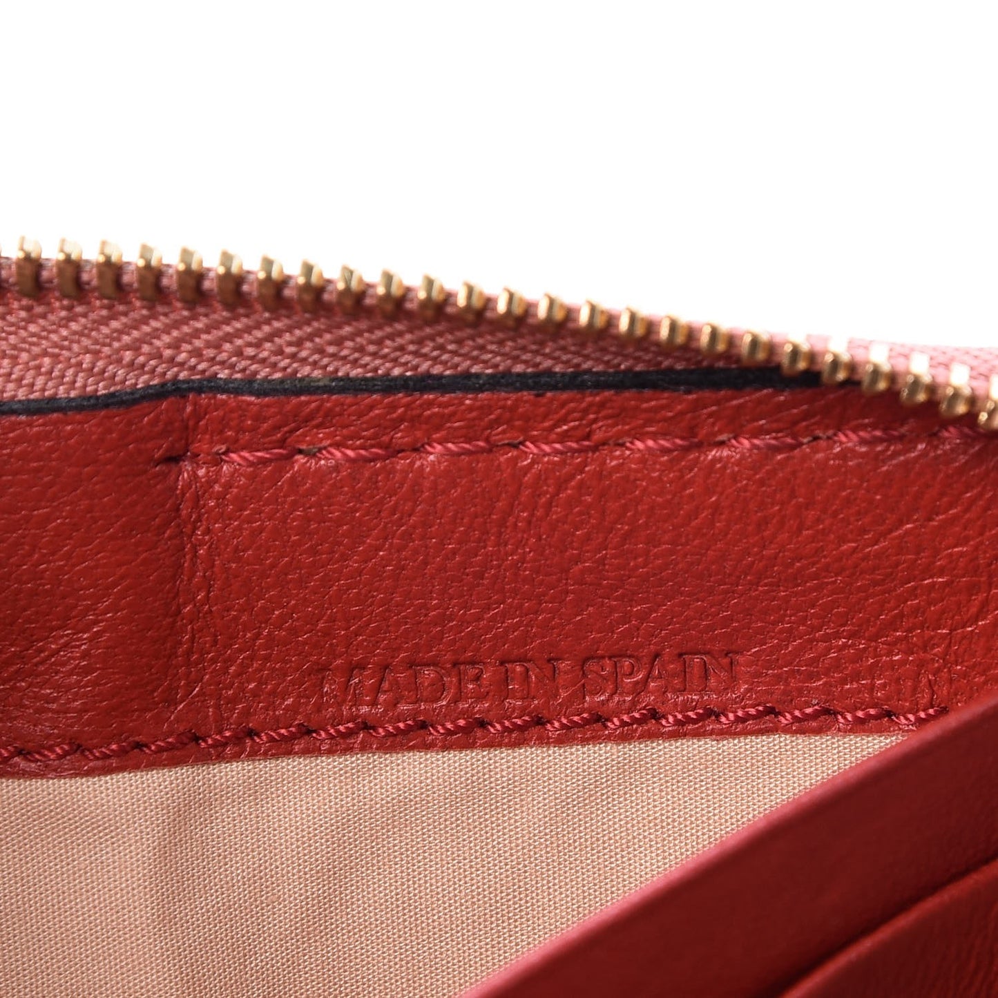 Grained Calfskin Marcie Long Zip Around Wallet Pink