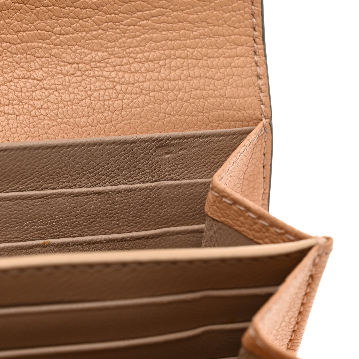 Goatskin Ribbon Long Wallet Rose Quartz