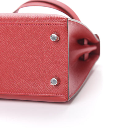 Hermes Epsom Kelly Sellier 25 Rouge Casaque 9 of 10