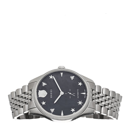 Gucci Stainless Steel 40mm G-Timeless Charm Automatic Watch Black 2 of 4