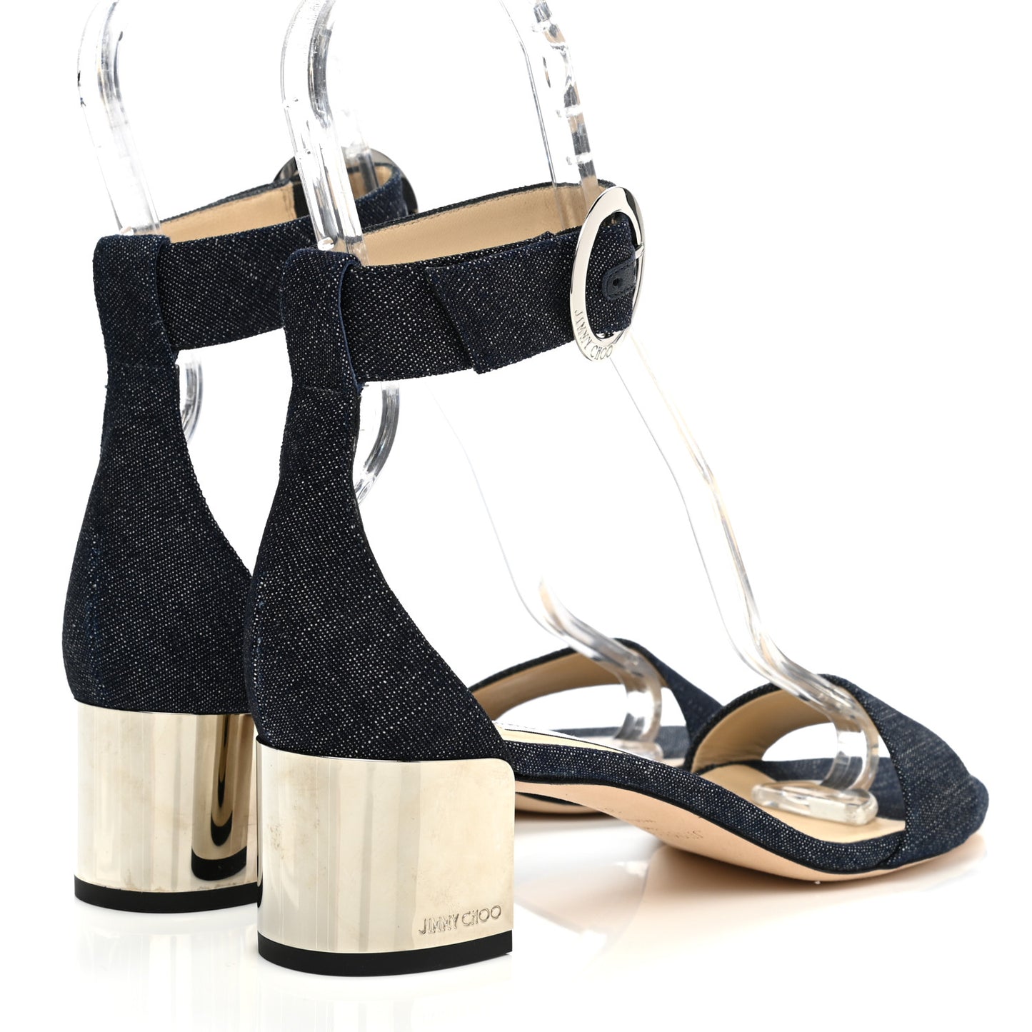 Denim Jaimie Ankle Strap Sandals 39.5 Indigo