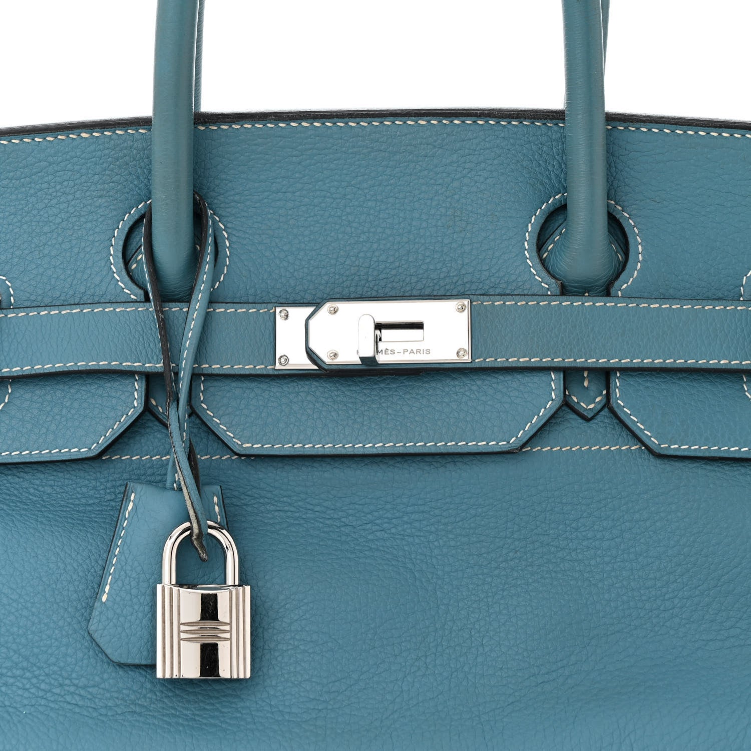 Hermes Taurillon Clemence JPG Birkin 42 Blue Jean 8 of 10
