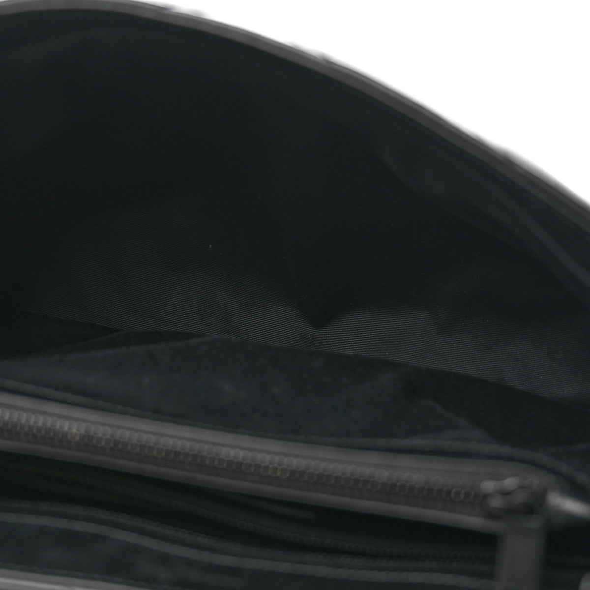 Calfskin Y Quilted Monogram Monochrome Large Loulou Chain Satchel Black