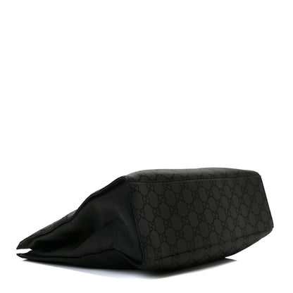 Gucci Nylon Monogram Bamboo Handle Bag Black 3 of 11