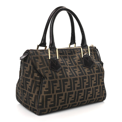 Fendi Zucca Cuoio Lucido Medium Chef Boston Tobacco Moro 3 of 8