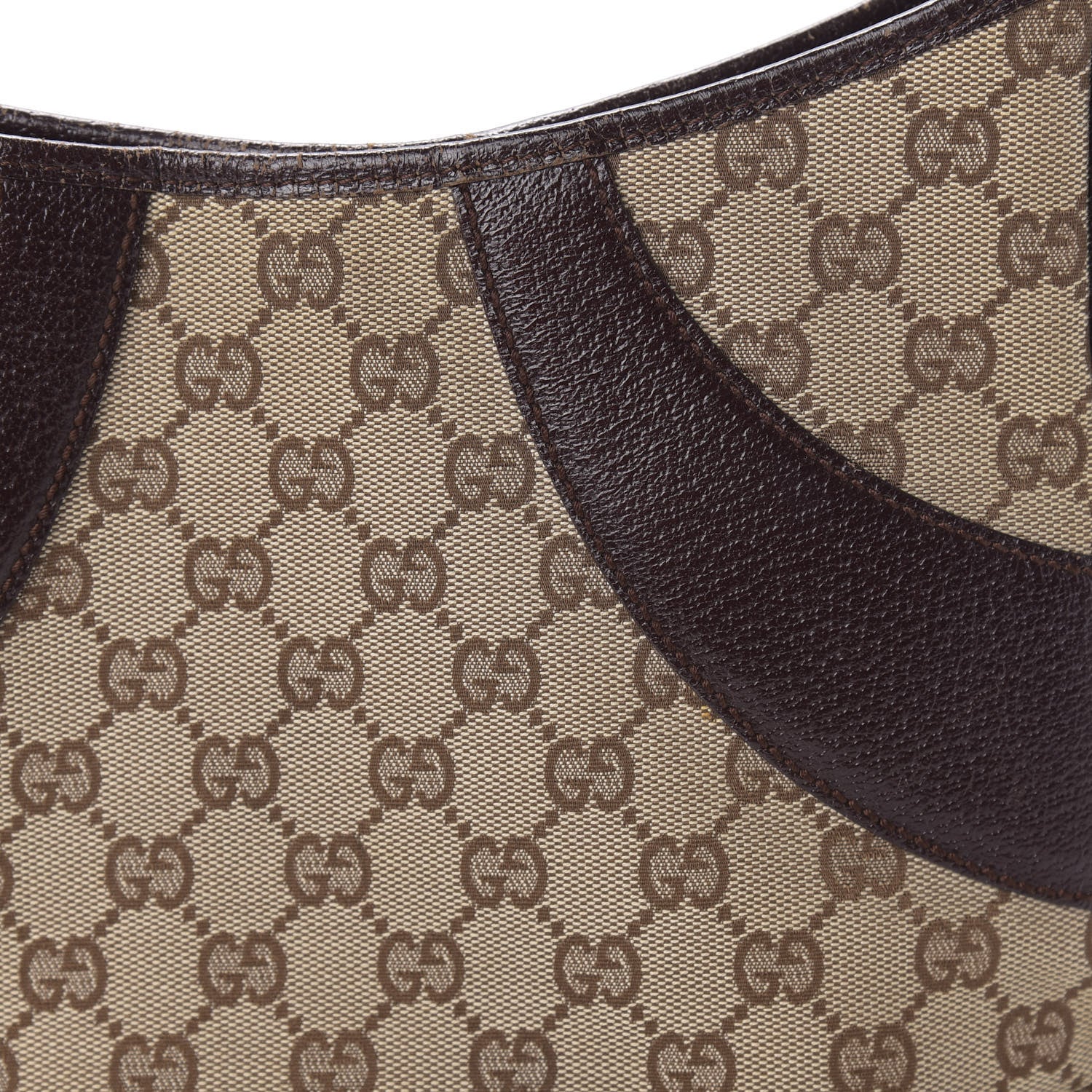 Gucci Monogram Shoulder Bag Dark Brown 10 of 14