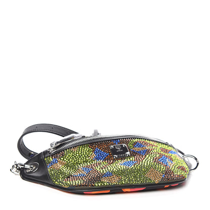 MCM Visetos Nylon Crystal Lion Camo Crossbody Bag Multicolor 4 of 10