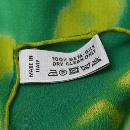 Louis Vuitton Silk Monogram Fleur Scarf Green 5 of 6