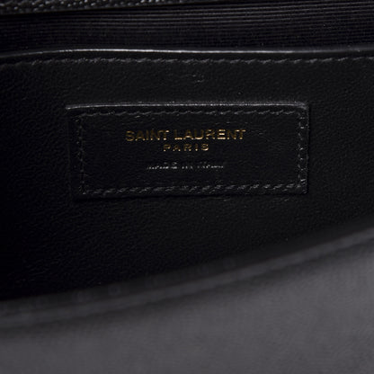 Saint Laurent Grain De Poudre Small Monogram Kate Satchel Black 7 of 9
