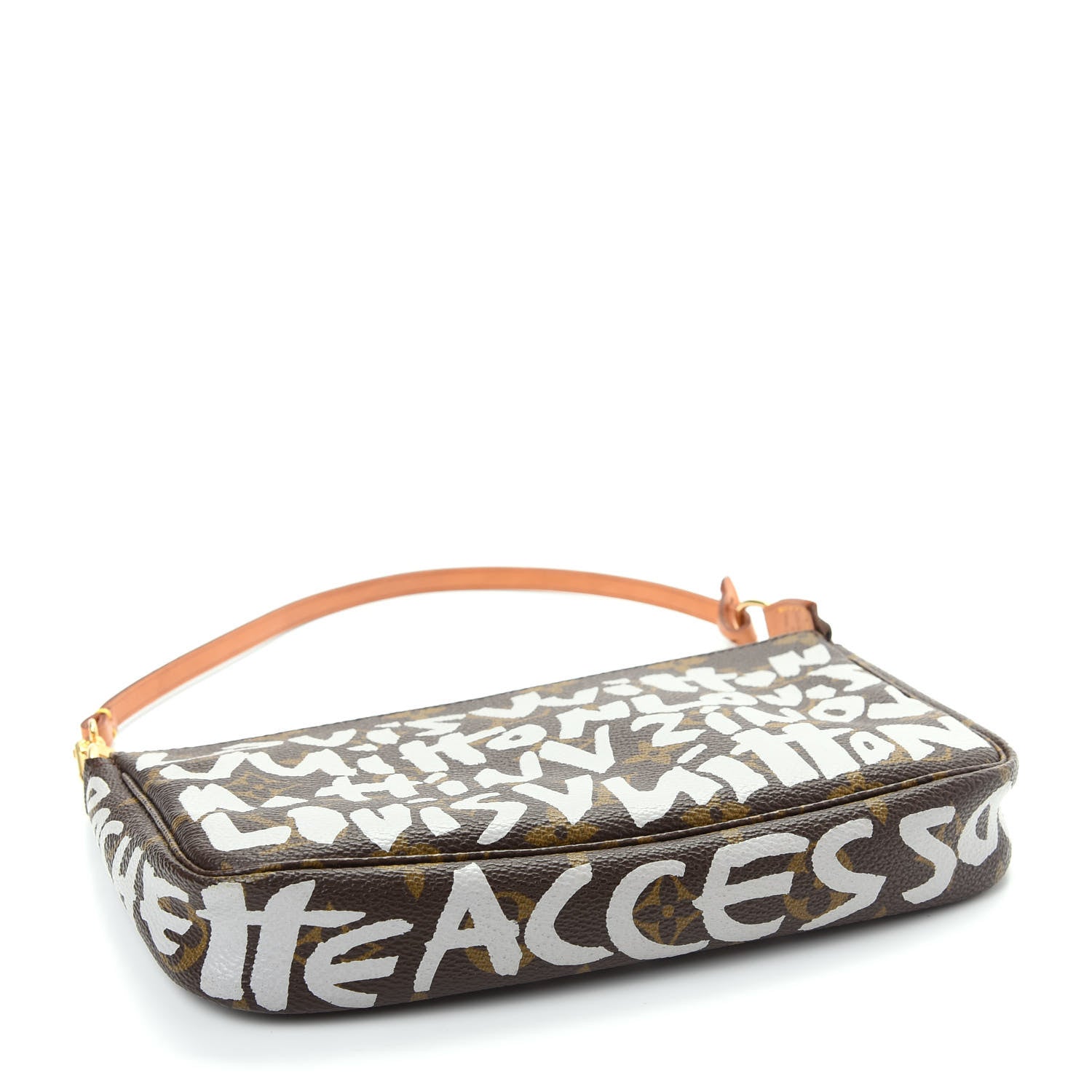 Louis Vuitton Monogram Graffiti Pochette Accessories Silver 4 of 9