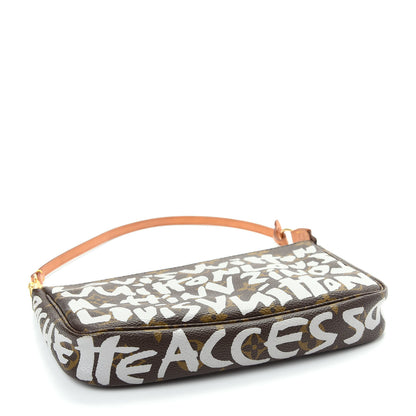 Louis Vuitton Monogram Graffiti Pochette Accessories Silver 4 of 9