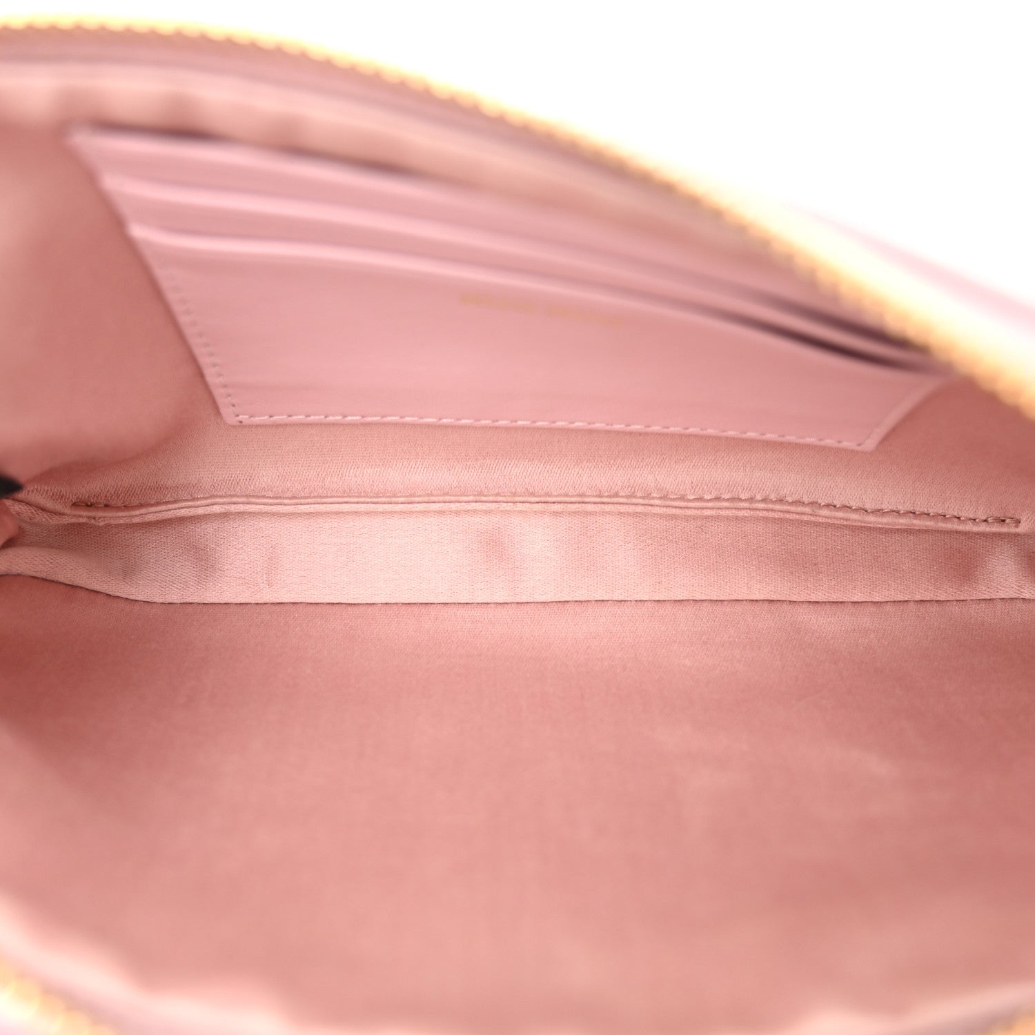 Miu Miu Nappa Matelasse Double Zip Chain Shoulder Bag Alabastro 4 of 12
