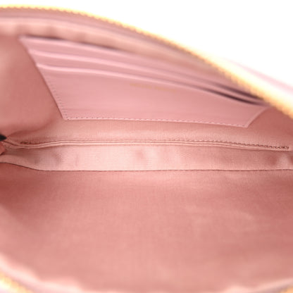 Miu Miu Nappa Matelasse Double Zip Chain Shoulder Bag Alabastro 4 of 12