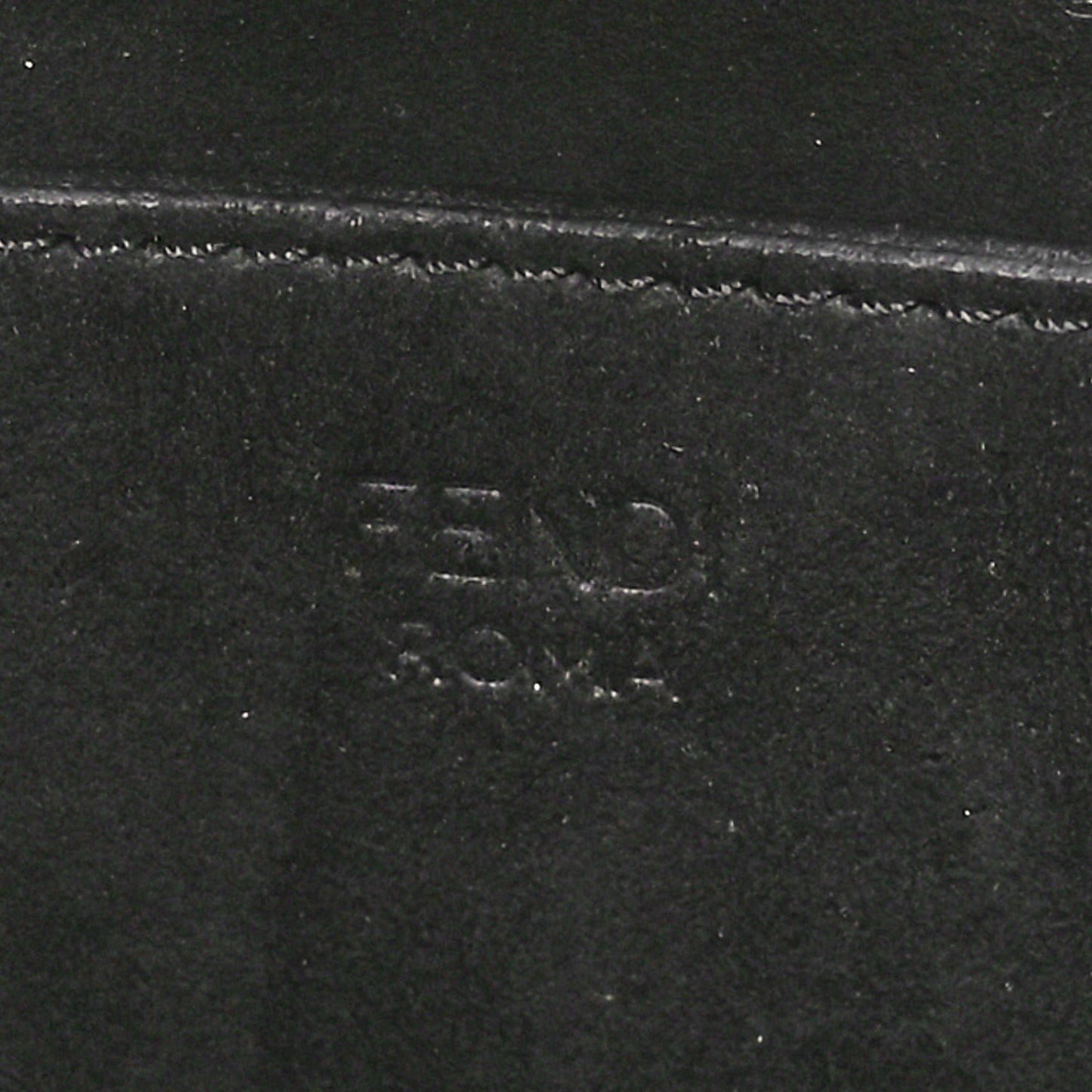 Vitello King Plexiglass Logo Embossed Small Fendi Sunshine Shopper Tote Black