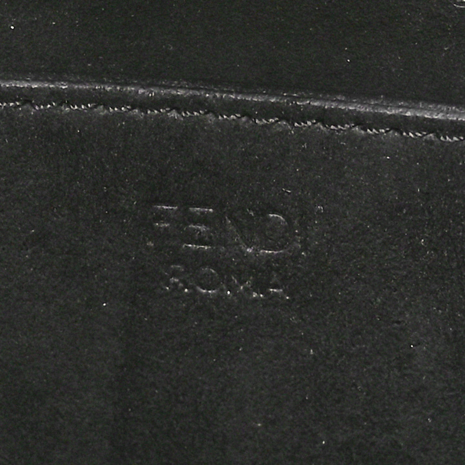 Fendi Vitello King Plexiglass Logo Embossed Small Fendi Sunshine Shopper Tote Black 6 of 10