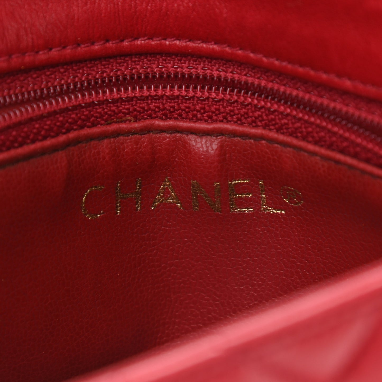 Lambskin Quilted Flap Waist Belt Bag 75 30 Red