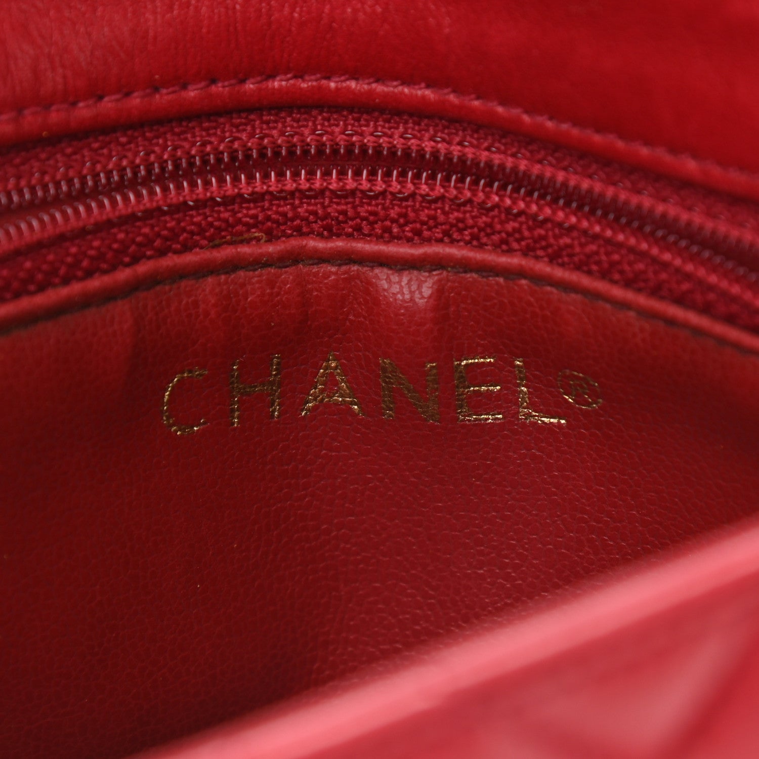 Chanel Lambskin Quilted Flap Waist Belt Bag 75 30 Red 6 of 10